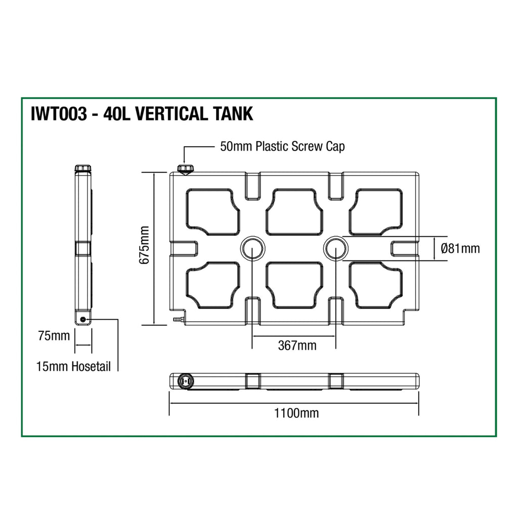 IM Water Tank (40L, Verticle)