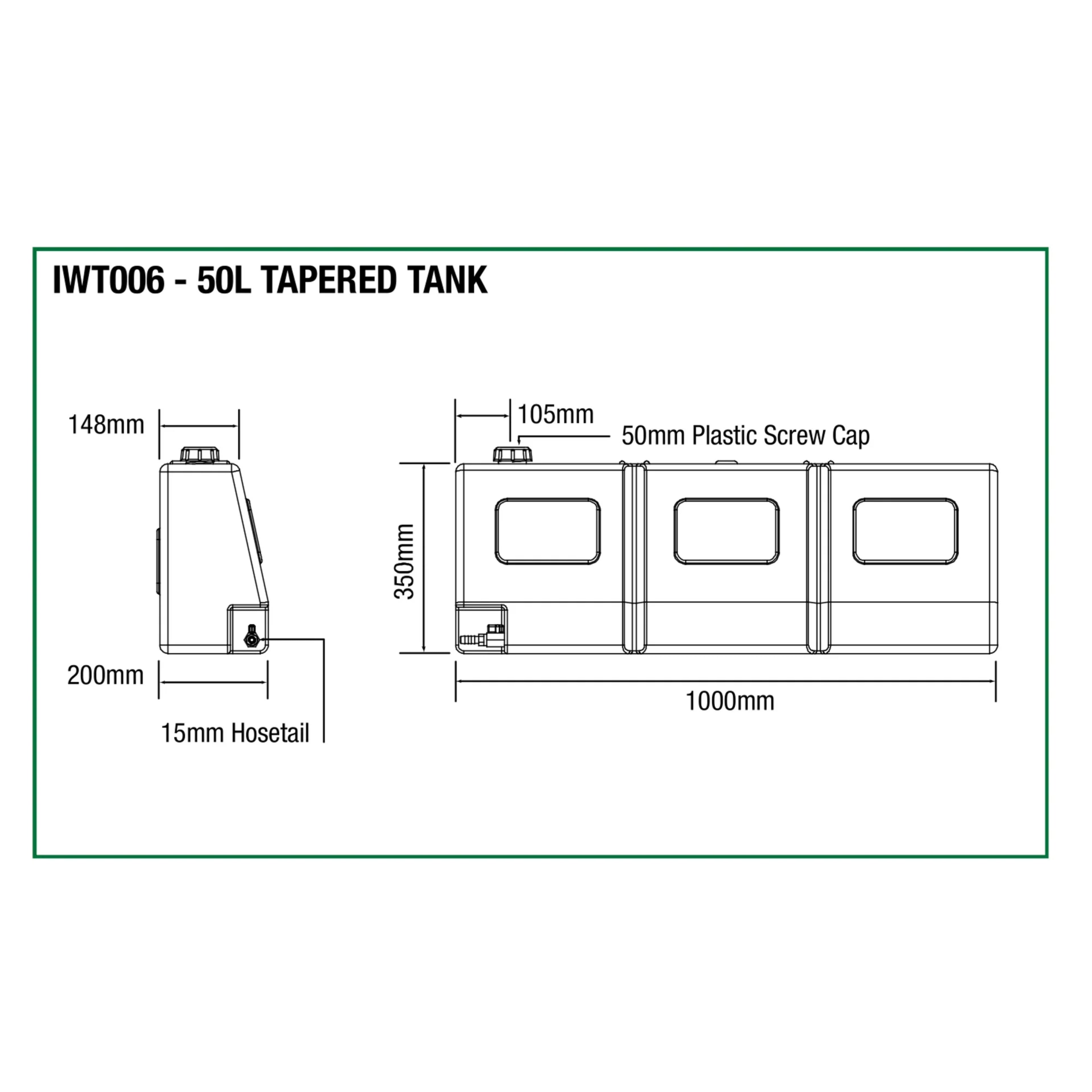 IM Water Tank (50L, Taper)