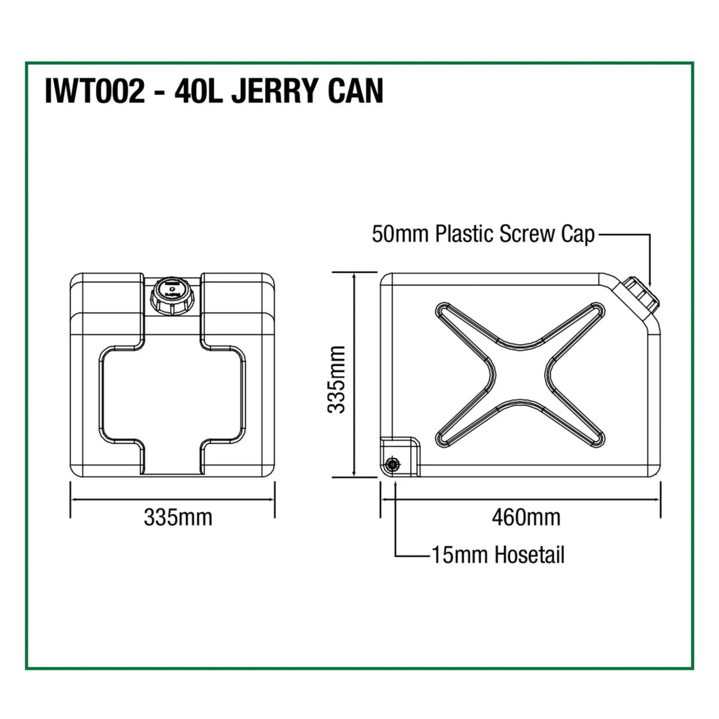IM Water Tank (40L, Double Jerry Can)