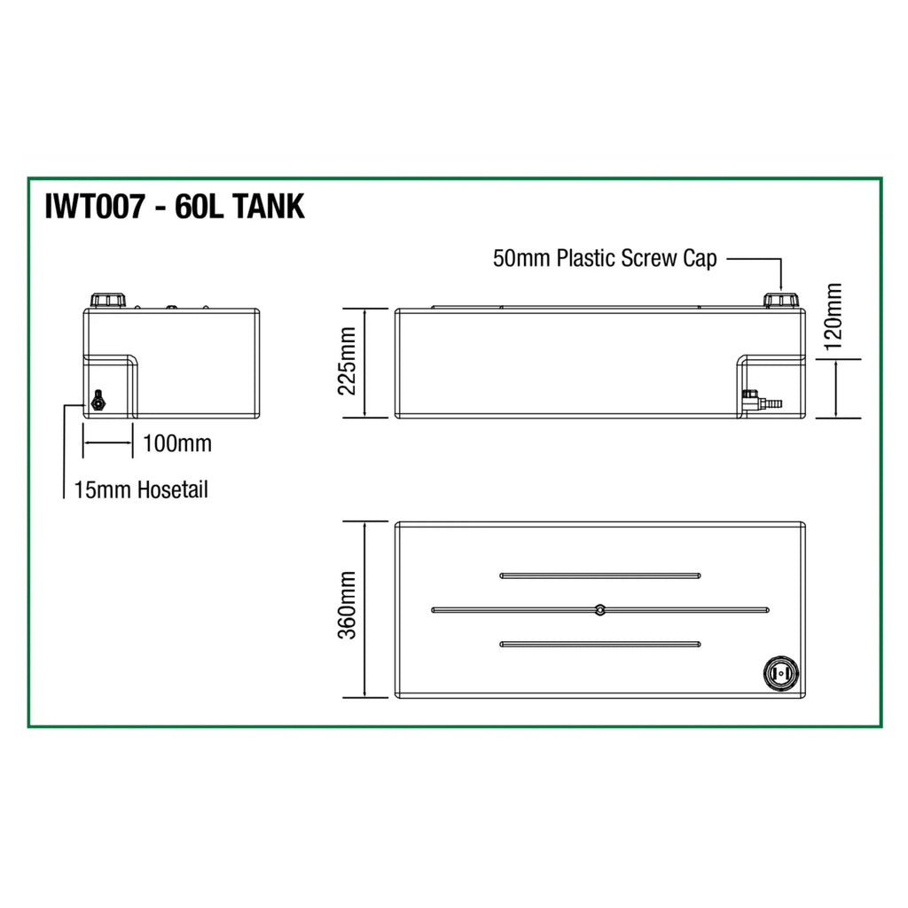 IM Water Tank (60L, Rectangle)