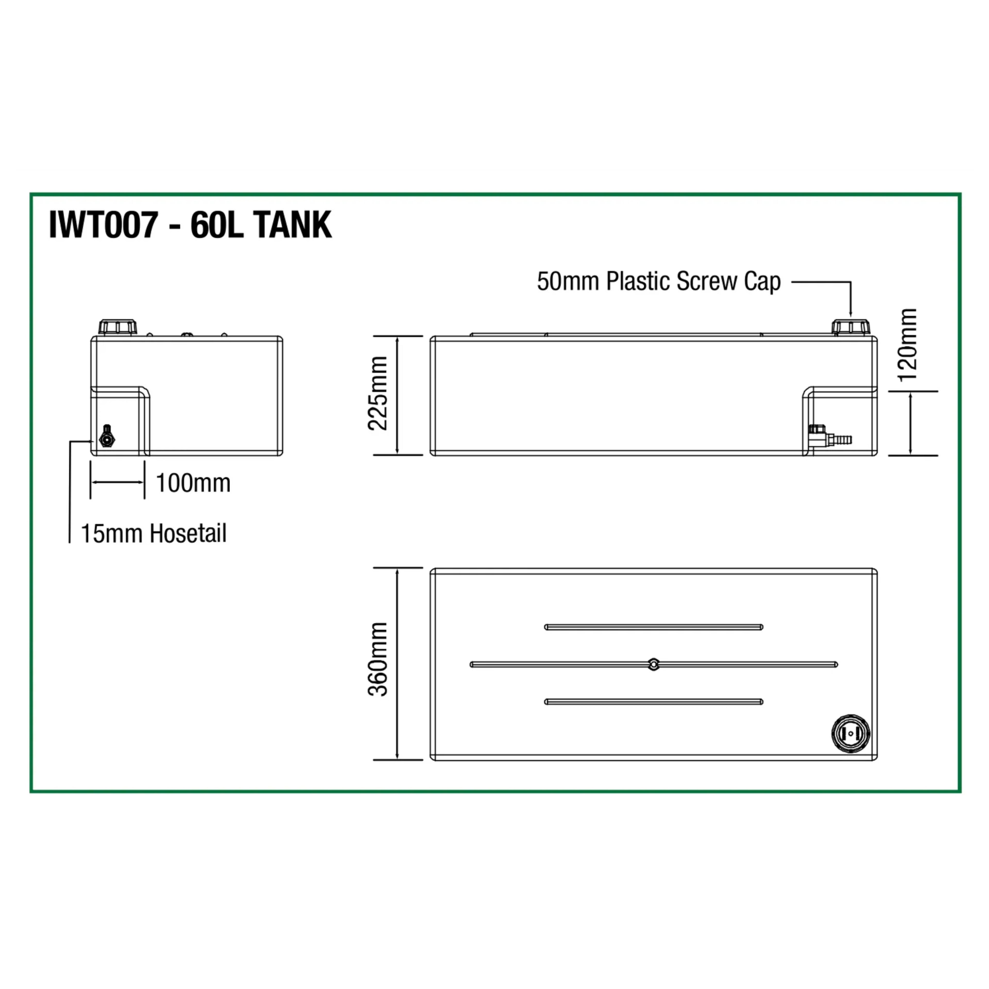 IM Water Tank (60L, Rectangle)